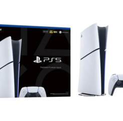 PlayStation 5 Edição Digital 825GB 1 Controle Sony Branco e sua Caixa
