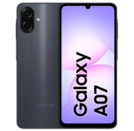 Samsung A07 Smartphone 128GB Preto 4GB RAM 6.7" Display