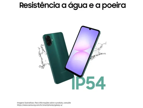 Samsung A07 Smartphone 128GB Preto 4GB RAM 6.7" Display Resistente