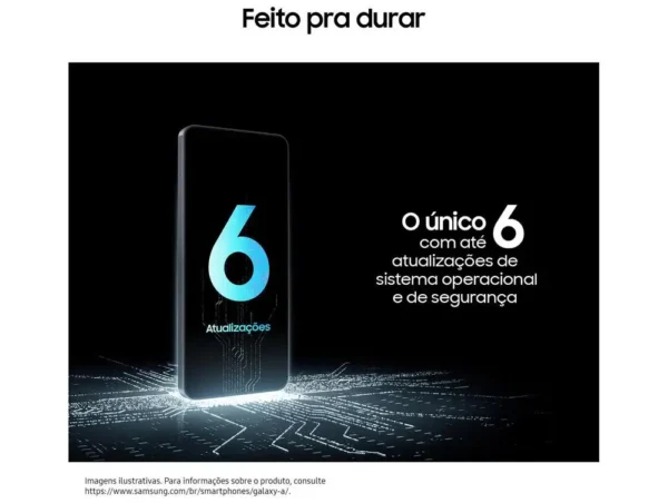 Samsung A07 Smartphone 128GB Preto 4GB RAM 6.7" Display Segurança