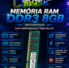 Memória Kingston ValueRAM 8GB DDR3
