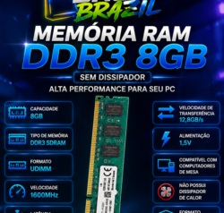 Memória Kingston ValueRAM 8GB DDR3