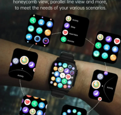Smartwatch LAXASFIT X10 Ultra 2.01 com Chamadas Bluetooth e Monitor de Saúde Original UI