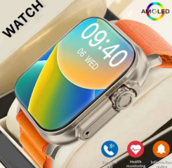 Smartwatch LAXASFIT X10 Ultra 2.01 com Chamadas Bluetooth e Monitor de Saúde Original