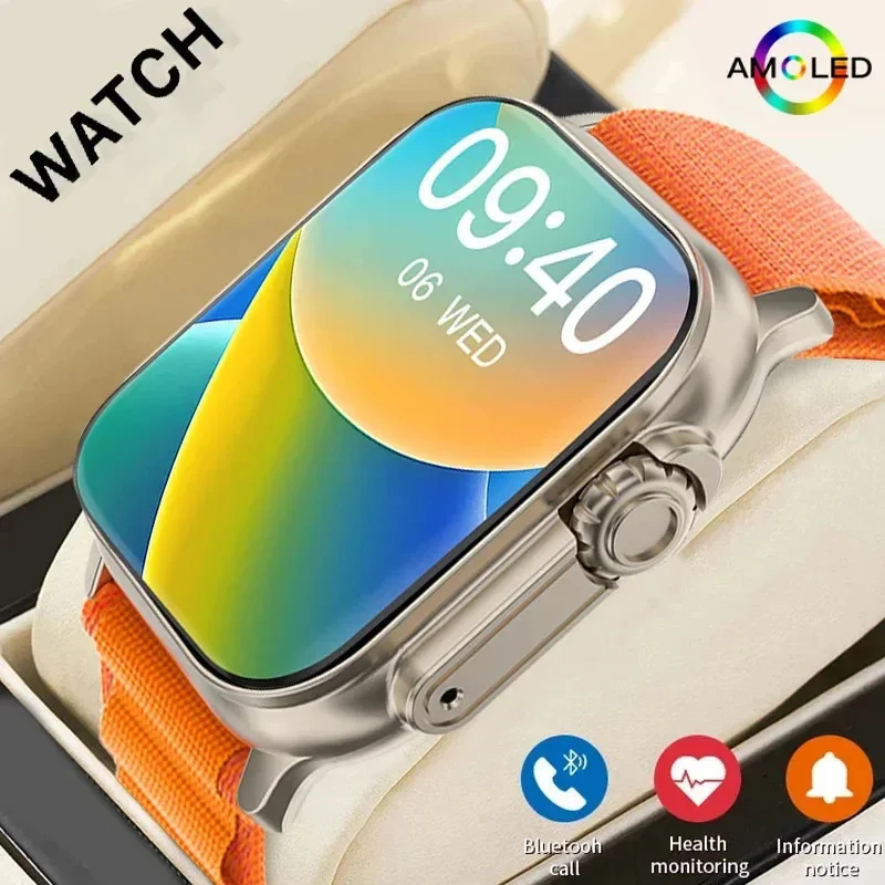 Smartwatch LAXASFIT X10 Ultra 2.01 com Chamadas, Bluetooth e Monitor de Saúde Original