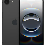 iPhone 16e (128 GB) - Preto Parte Frontal e Traseira